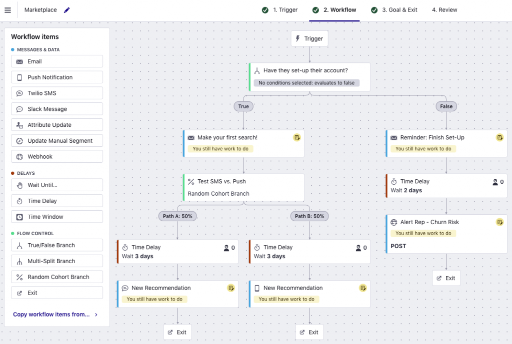 Marketing automation tools Customer.io