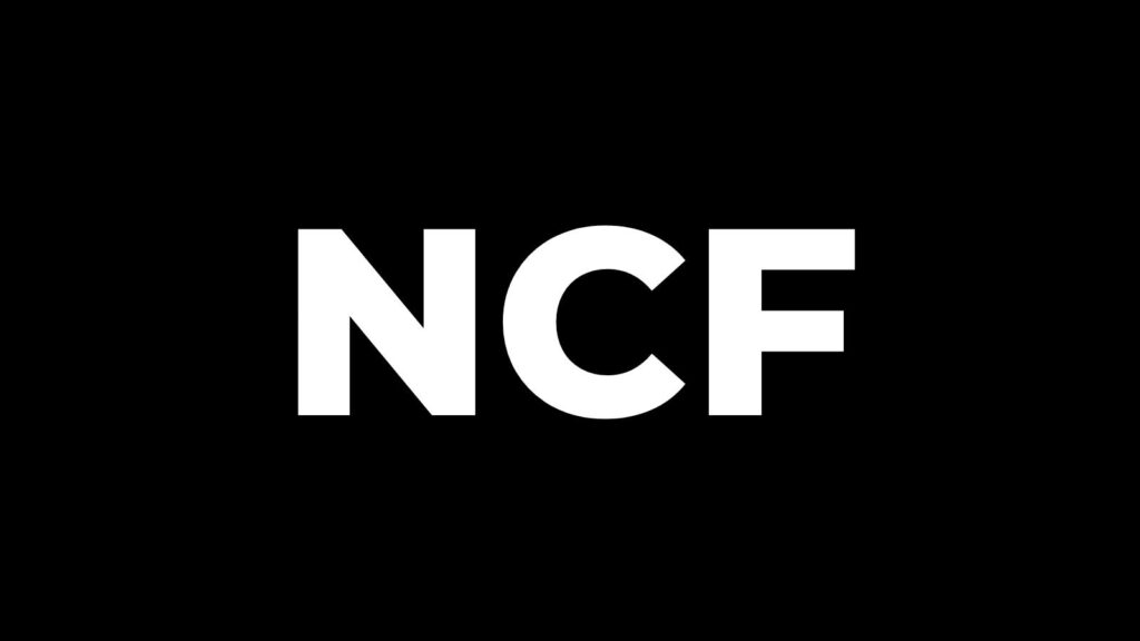 No code founders logo saying ncf